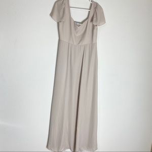 Show Me Your Mumu Beige Marie Sweetheart Maxi Dress L